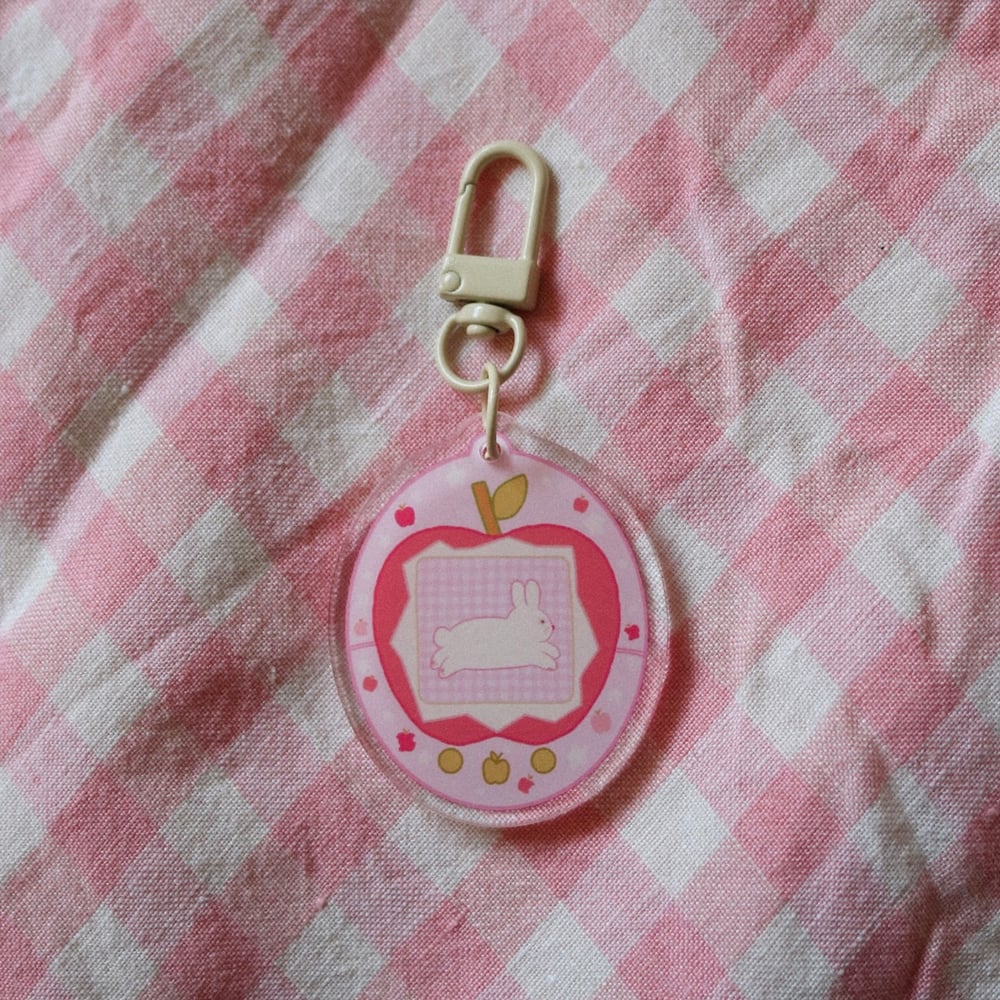 pink apple keychains!