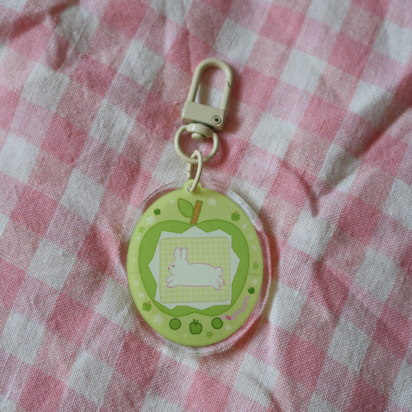 green apple keychains!