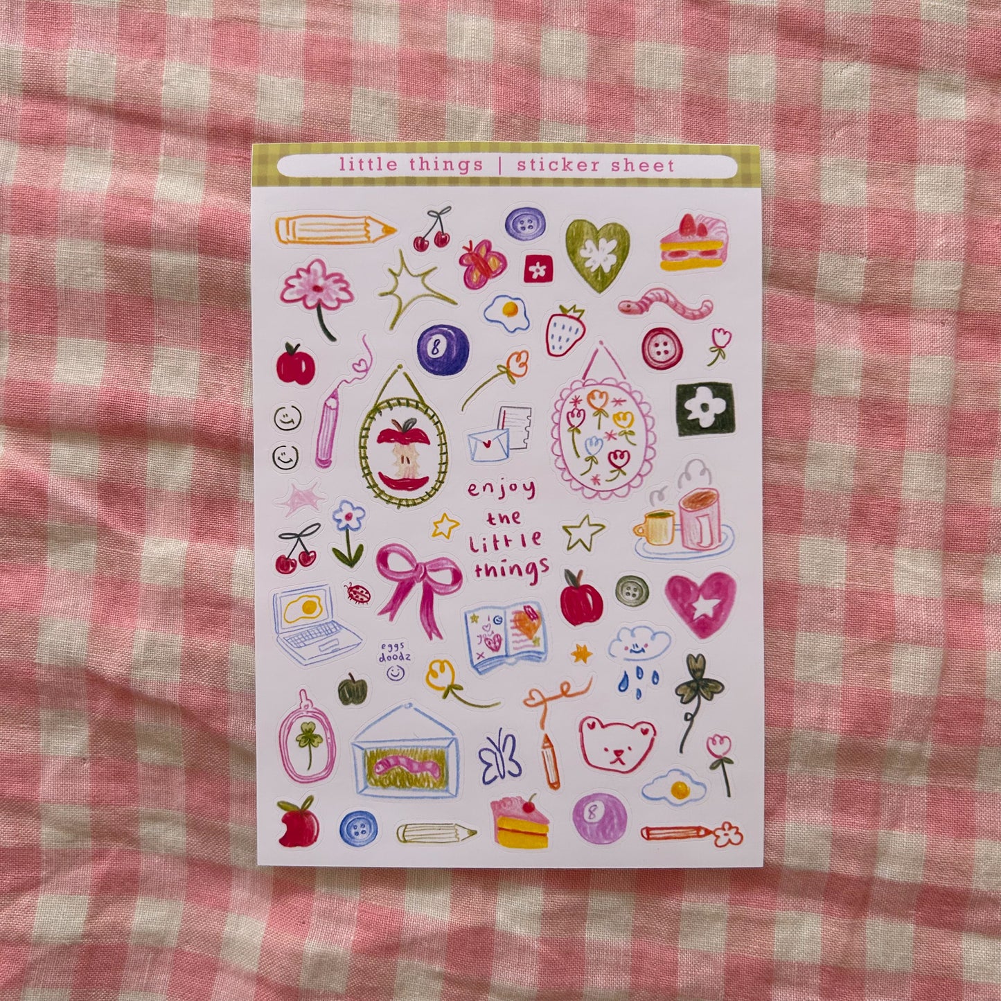 little things sticker sheet