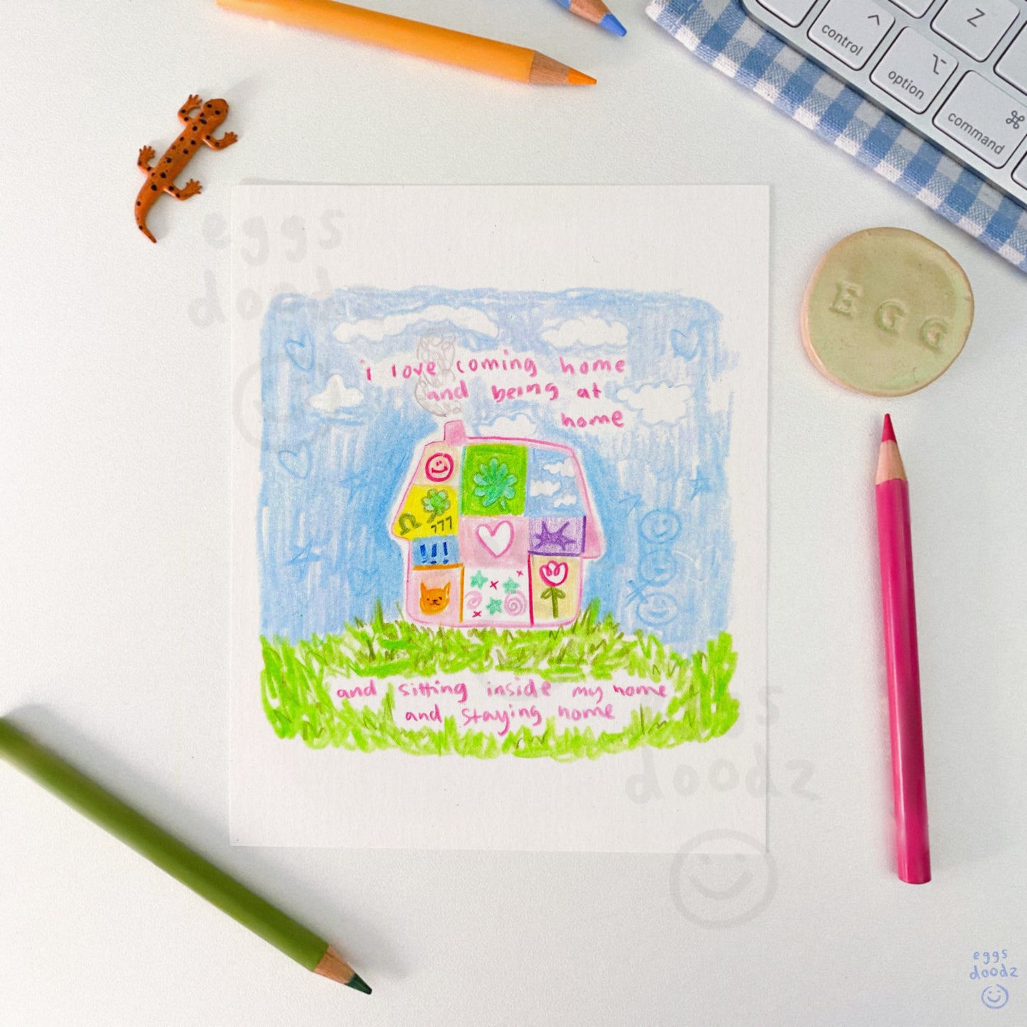 i love my home | print