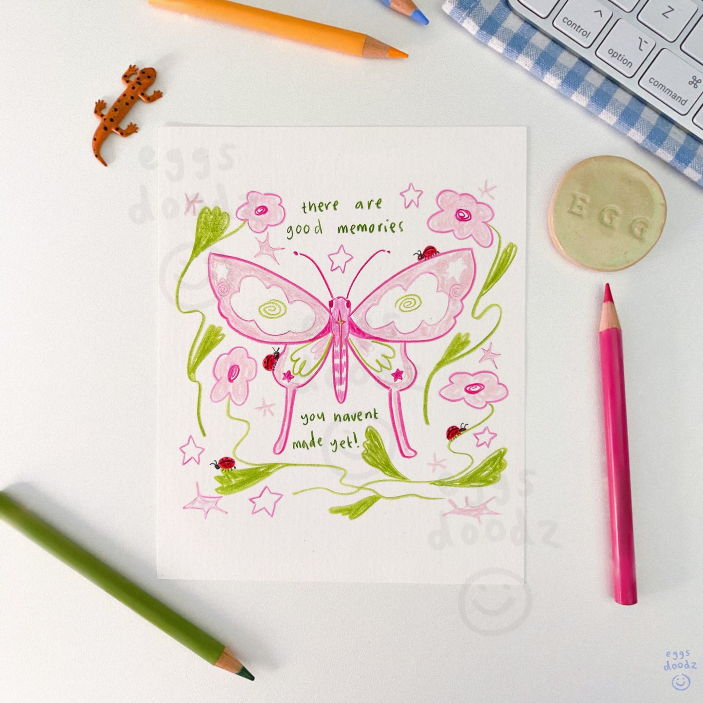 good memories butterfly | print