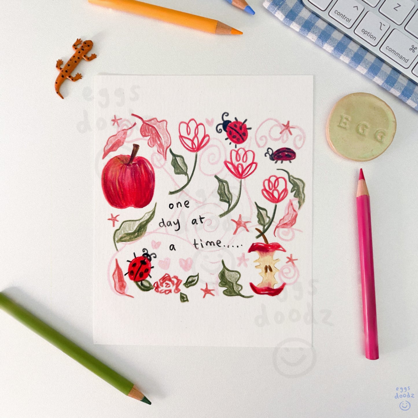 one day ladybird | print