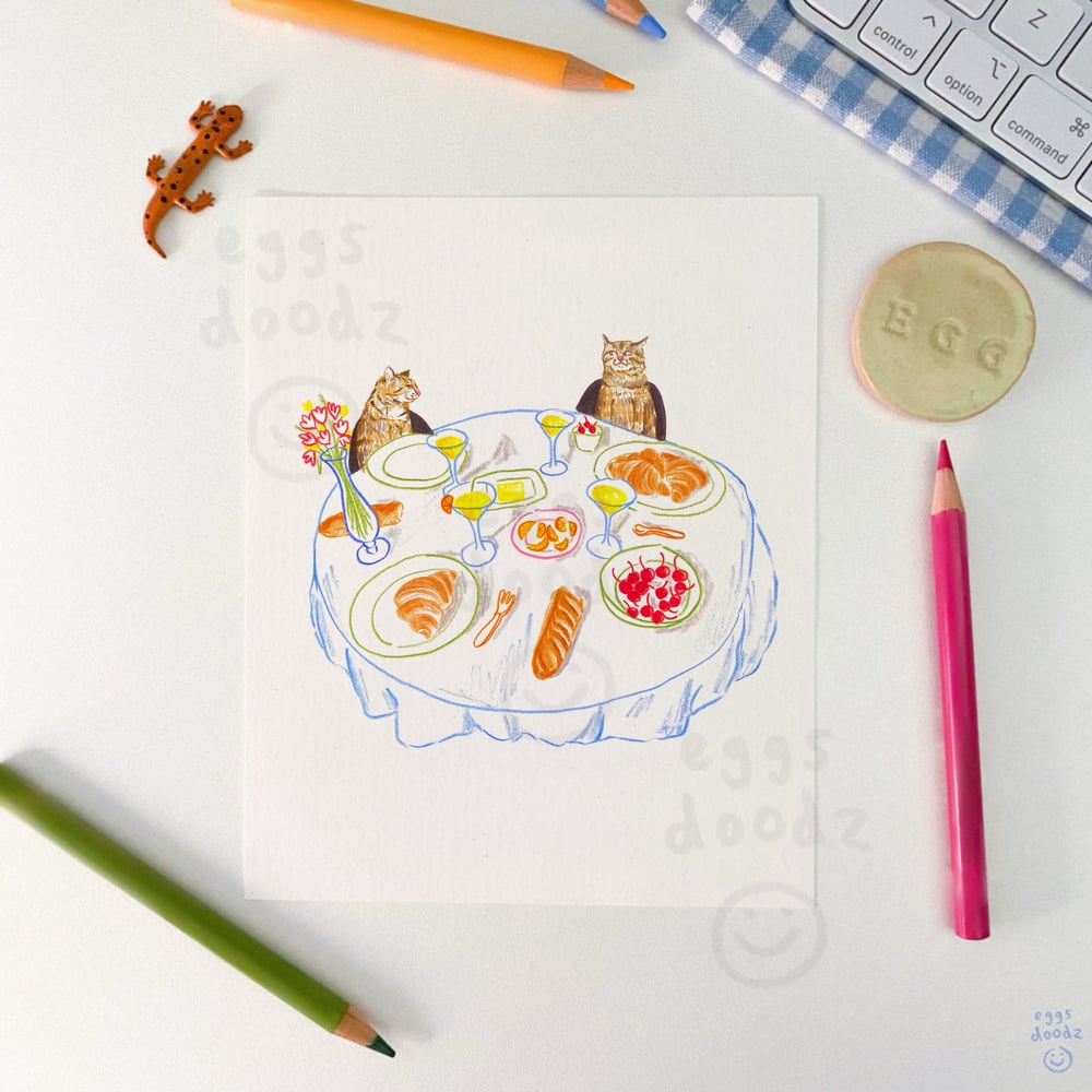 cats and cocktails | print