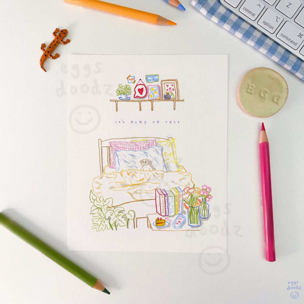 it’s ok to rest | print