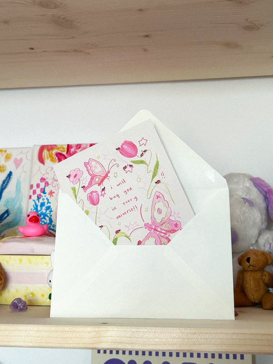 butterfly greetings card | april 2025
