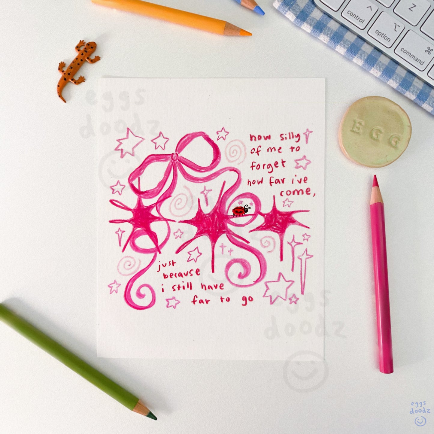 silly lost ladybird | print