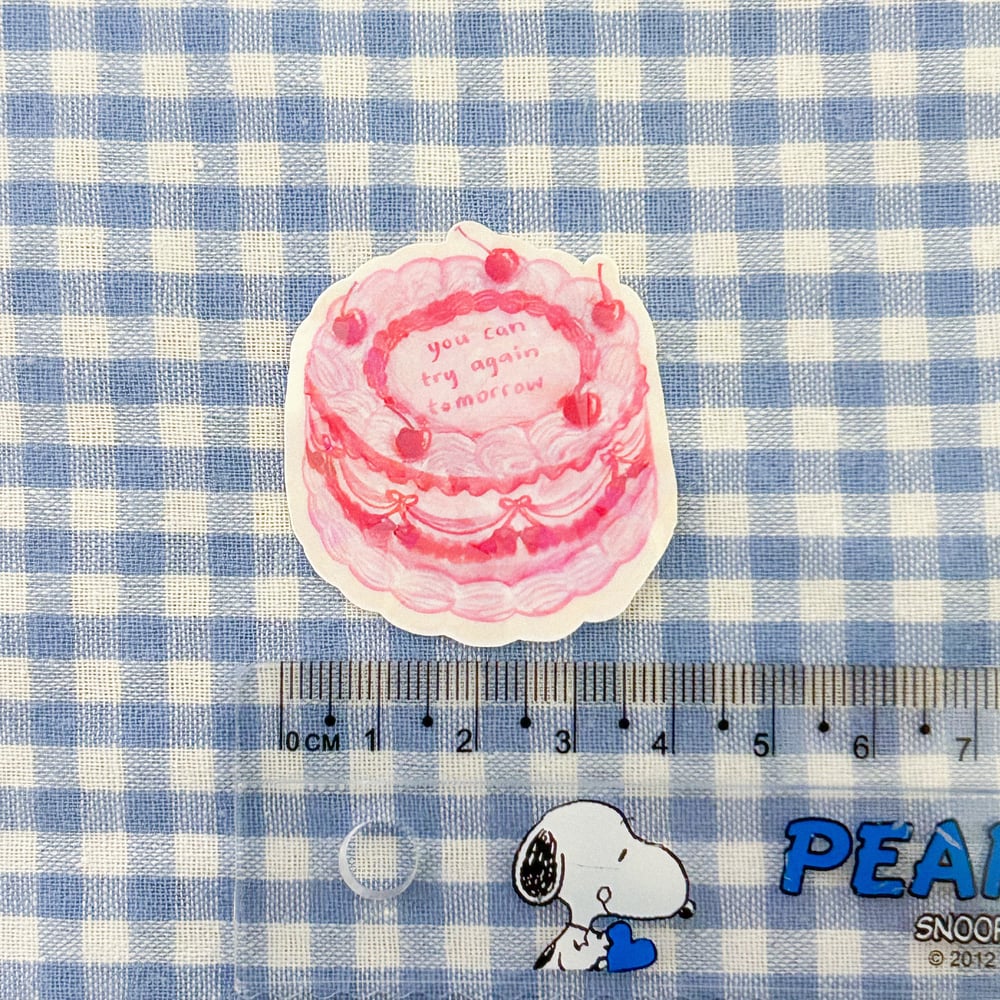 pink cake | sticker